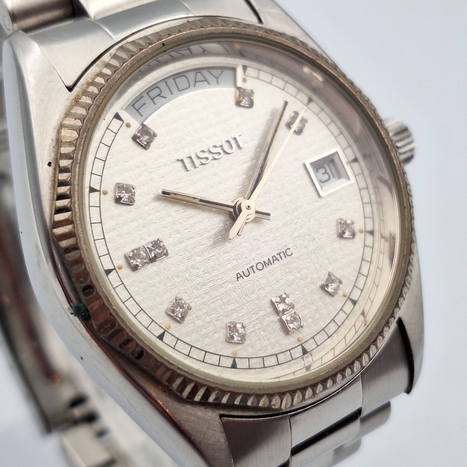 ティソ TISSOT シースター SEASTAR 自動巻き デイデイト 石付き 3針