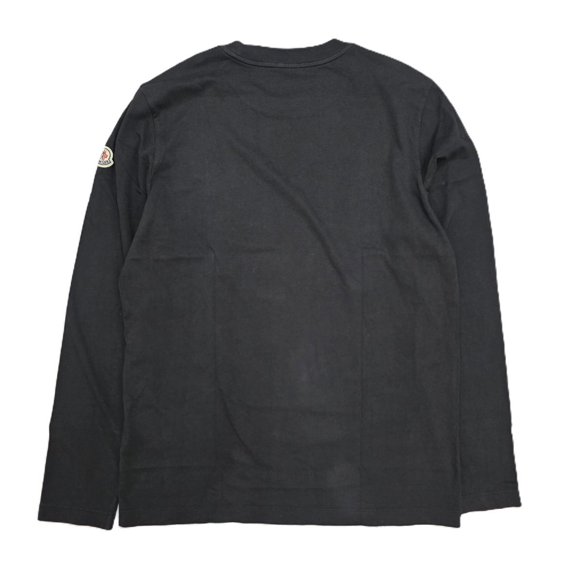 MONCLER モンクレール パッチロゴ プリント クルーネック 長袖Tシャツ