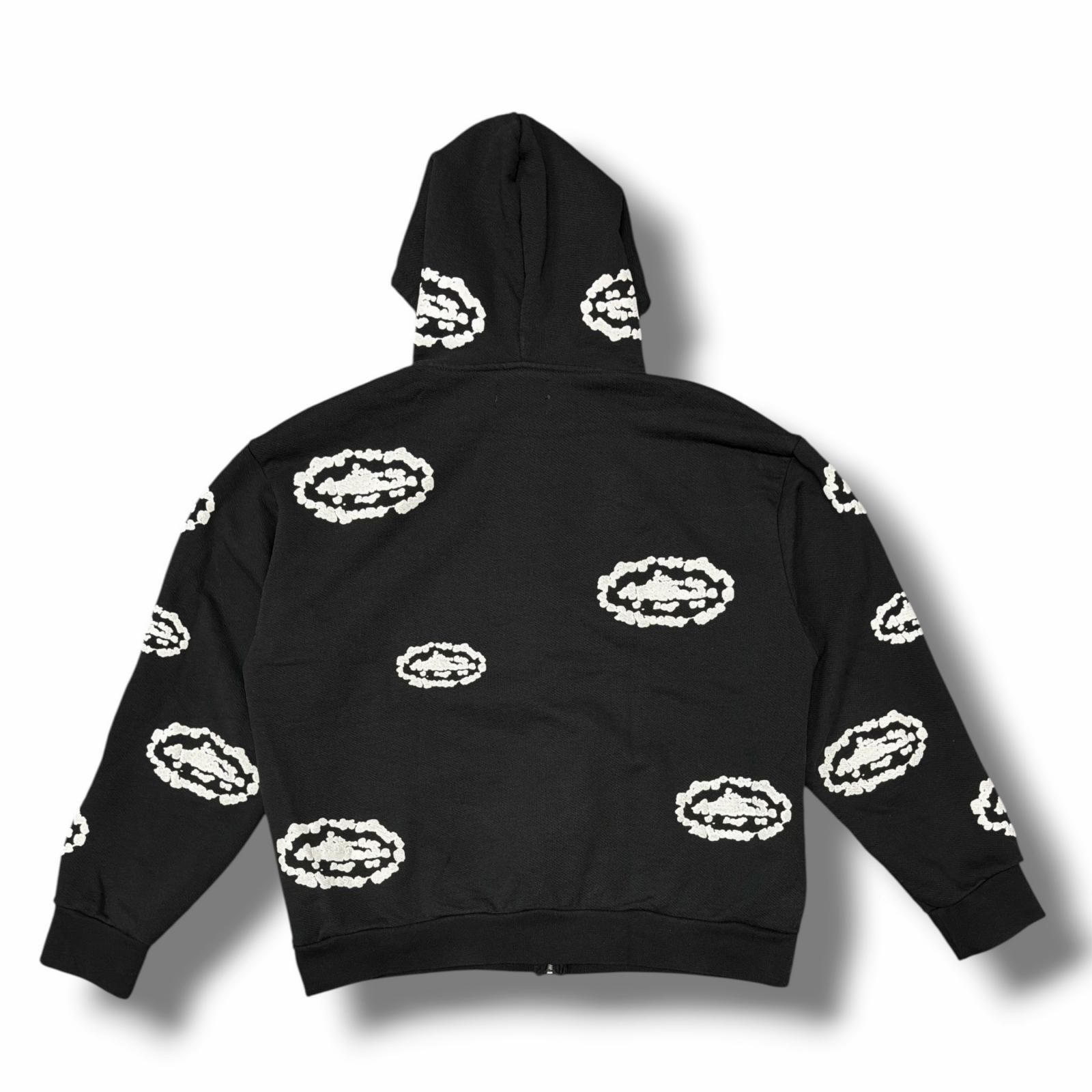 【希少品】デニムティアーズ コーテイズ ジップパーカー 正規品 DENIM TEARS × Corteiz ジップパーカー スウェットフーディー コラボ