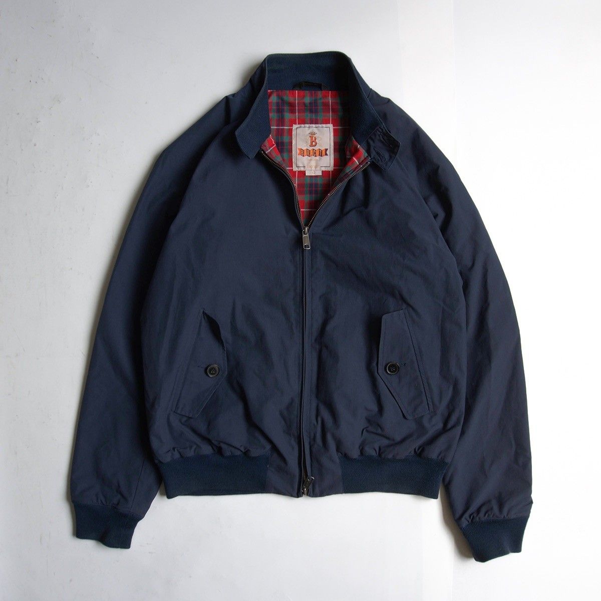 80s BARACUTA G9 スイングトップ 42　ハリントンジャケット 紺 df45c9a05ccbc2ce4d94f398ee4995