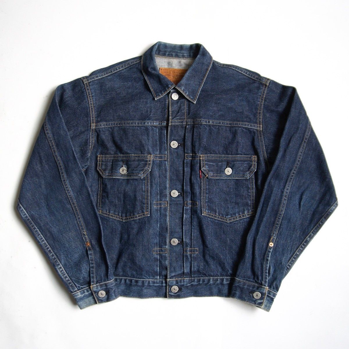 【雰囲気抜群/濃紺】 LEVI'S 【 507XX ビッグE デニムジャケット 】40 日本製 セカンド 2nd リーバイス 26040732 雰囲気抜群/濃紺】 LEVI'S 【 507XX ビッグE デニムジャケット 】40