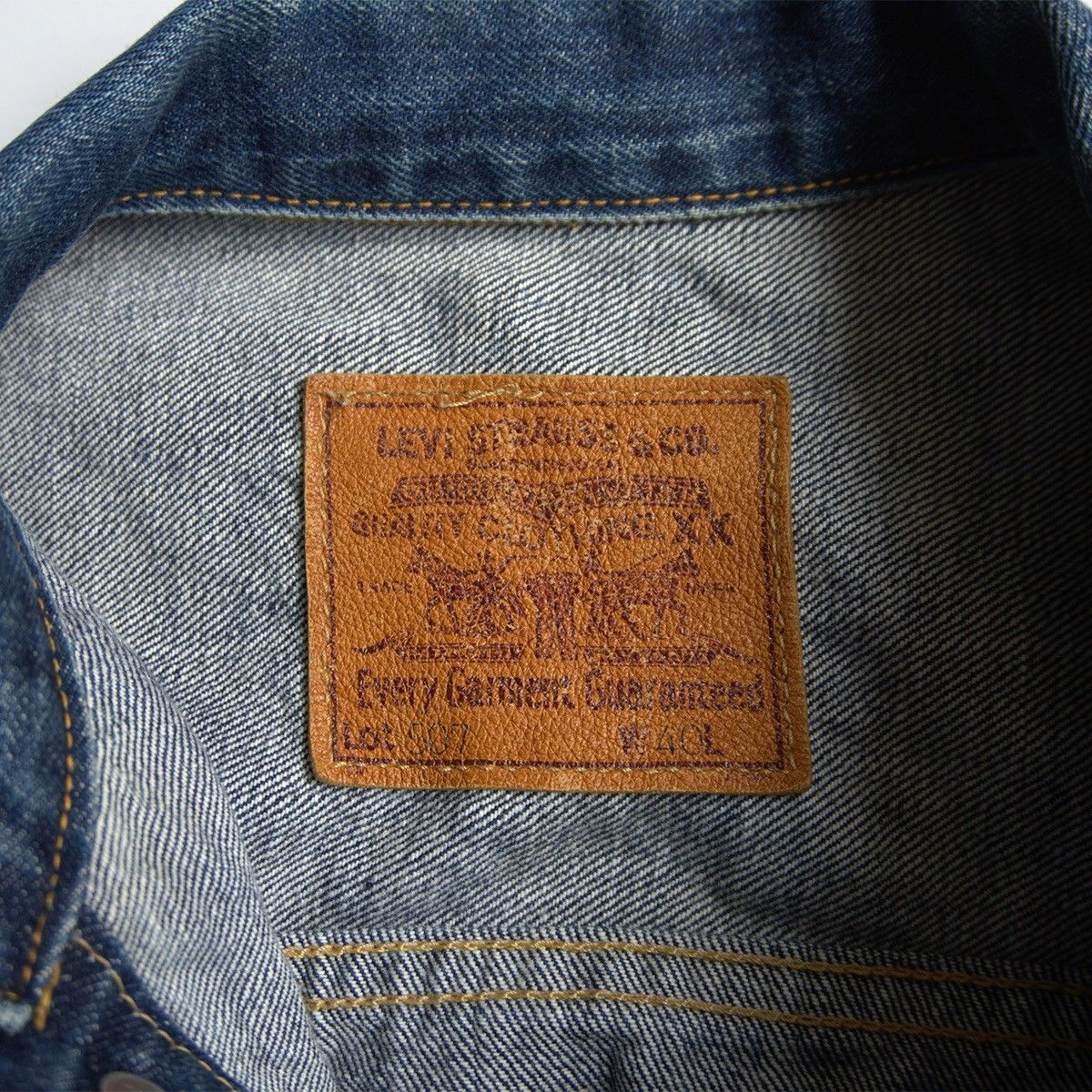雰囲気抜群/濃紺】 LEVI'S 【 507XX ビッグE デニムジャケット 】40