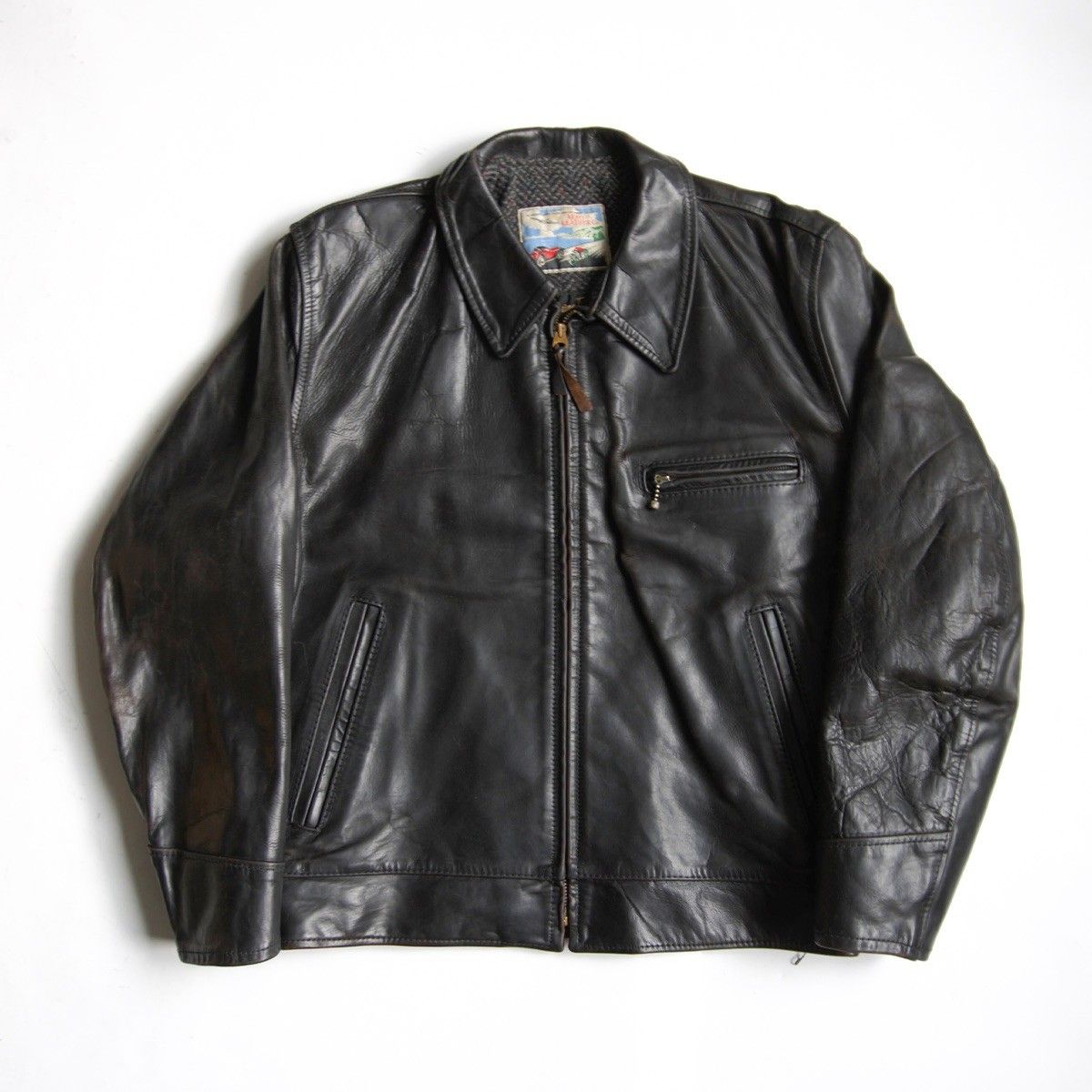 雰囲気抜群/ビッグサイズ】AERO LEATHER【ハイウェイマン ホースハイド