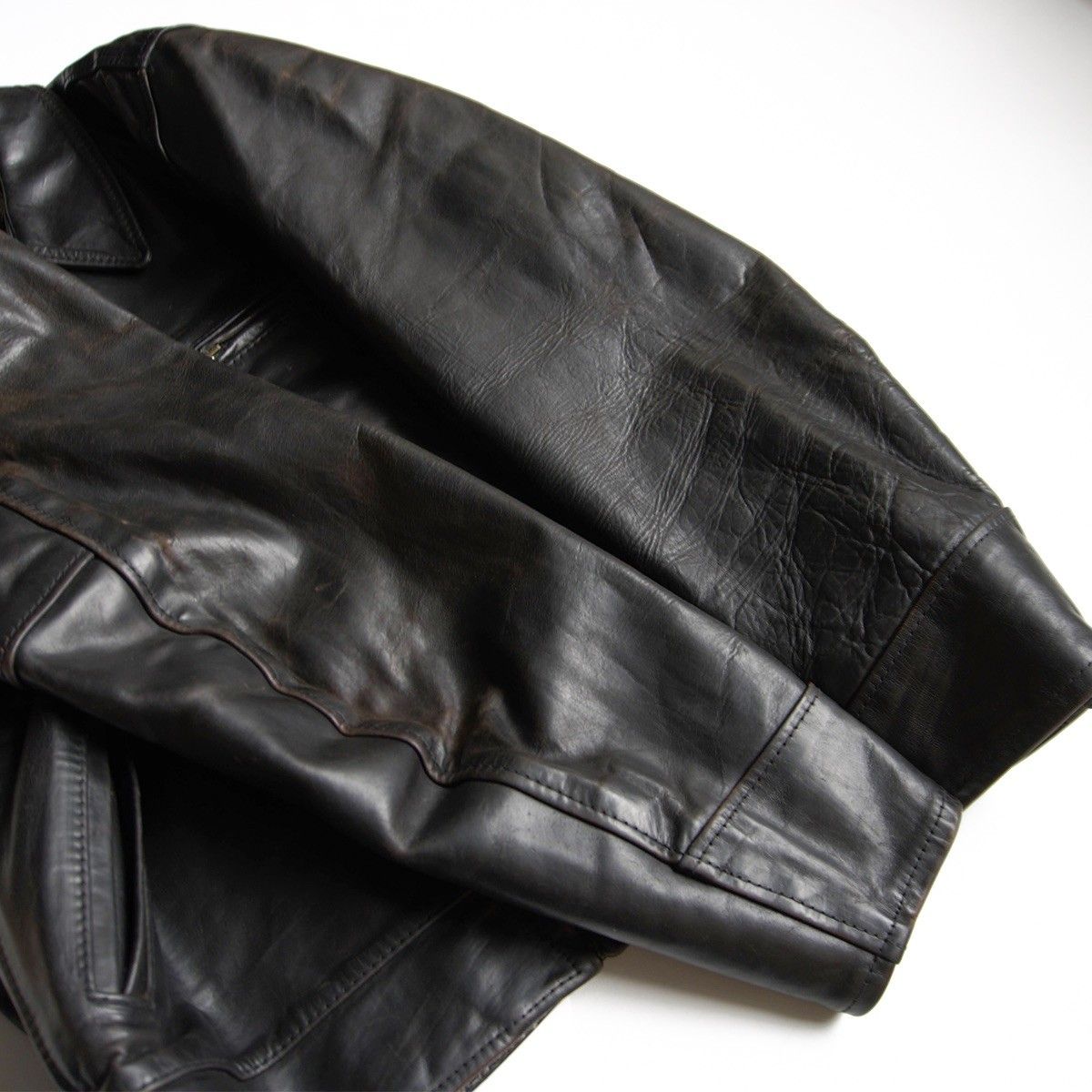雰囲気抜群/ビッグサイズ】AERO LEATHER【ハイウェイマン ホースハイド 