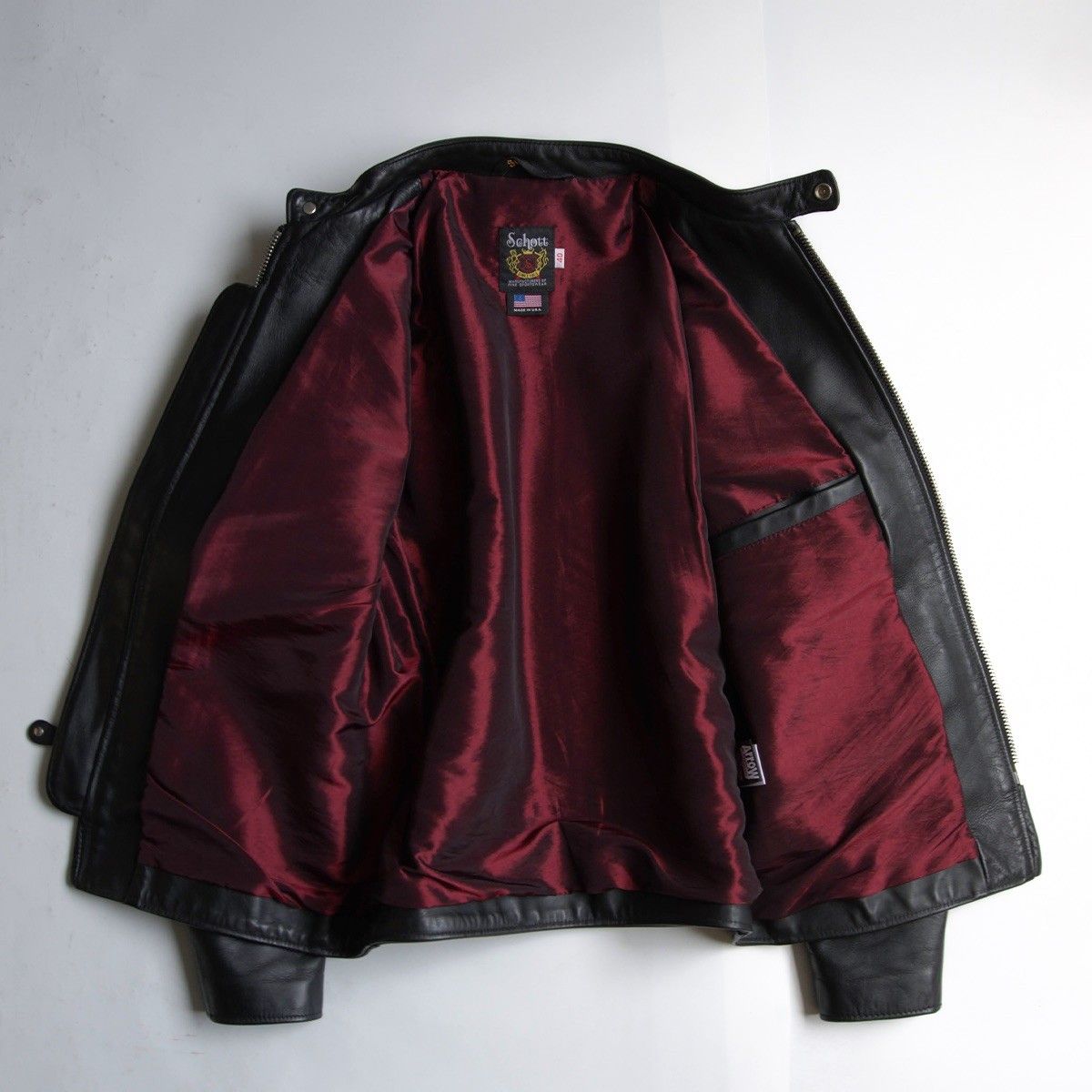 超美品‼️最新型schott641XX 40インチ 美品】SCHOTT【641XX/シングルライダースジャケット】40 ブラック