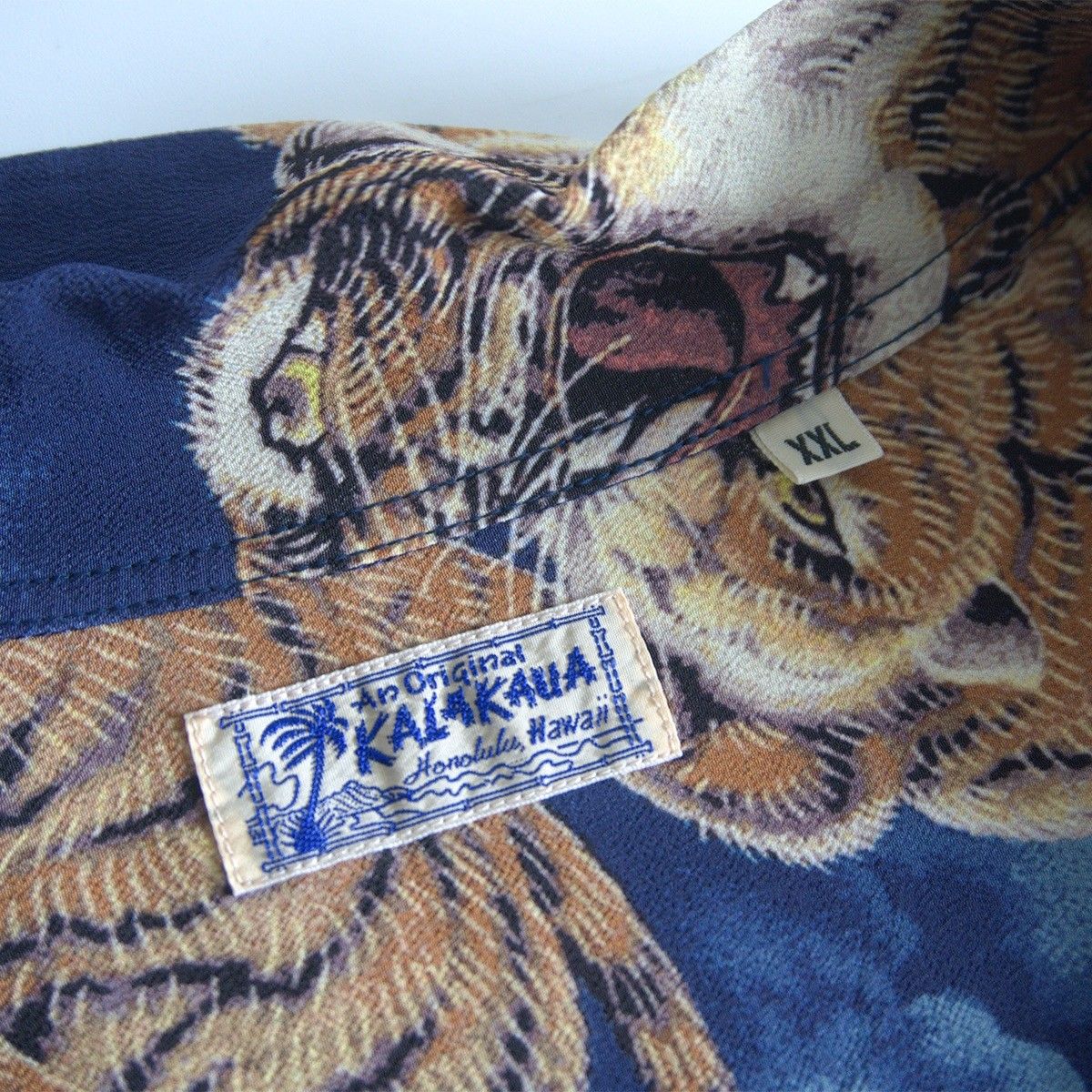 美品】SUN SURF 【THE HUNDRED TIGERS 百虎 アロハシャツ】XXL 