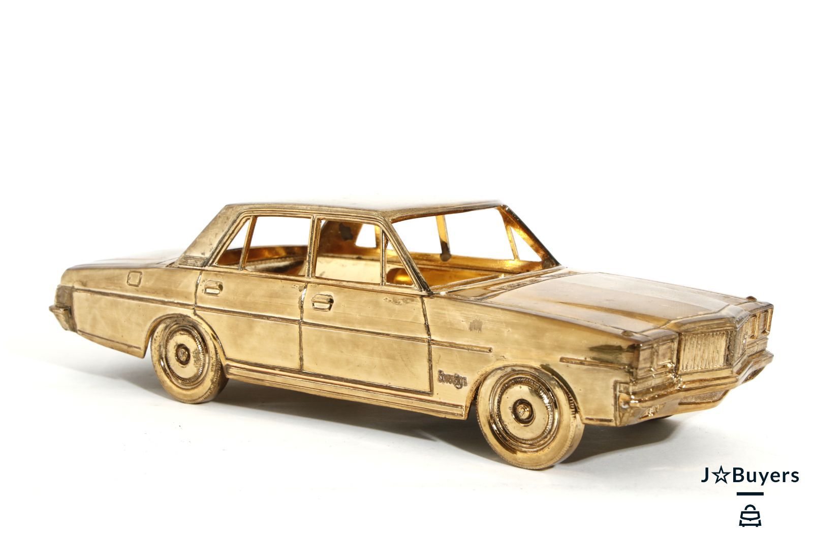 Bk2675 日産 NISSAN プレジデント PRESDENT ゴールド シガレットケース オルゴール 箱付き アンティーク インテリア 置物 車 car 灰皿 タバコ #ヴィンテージ