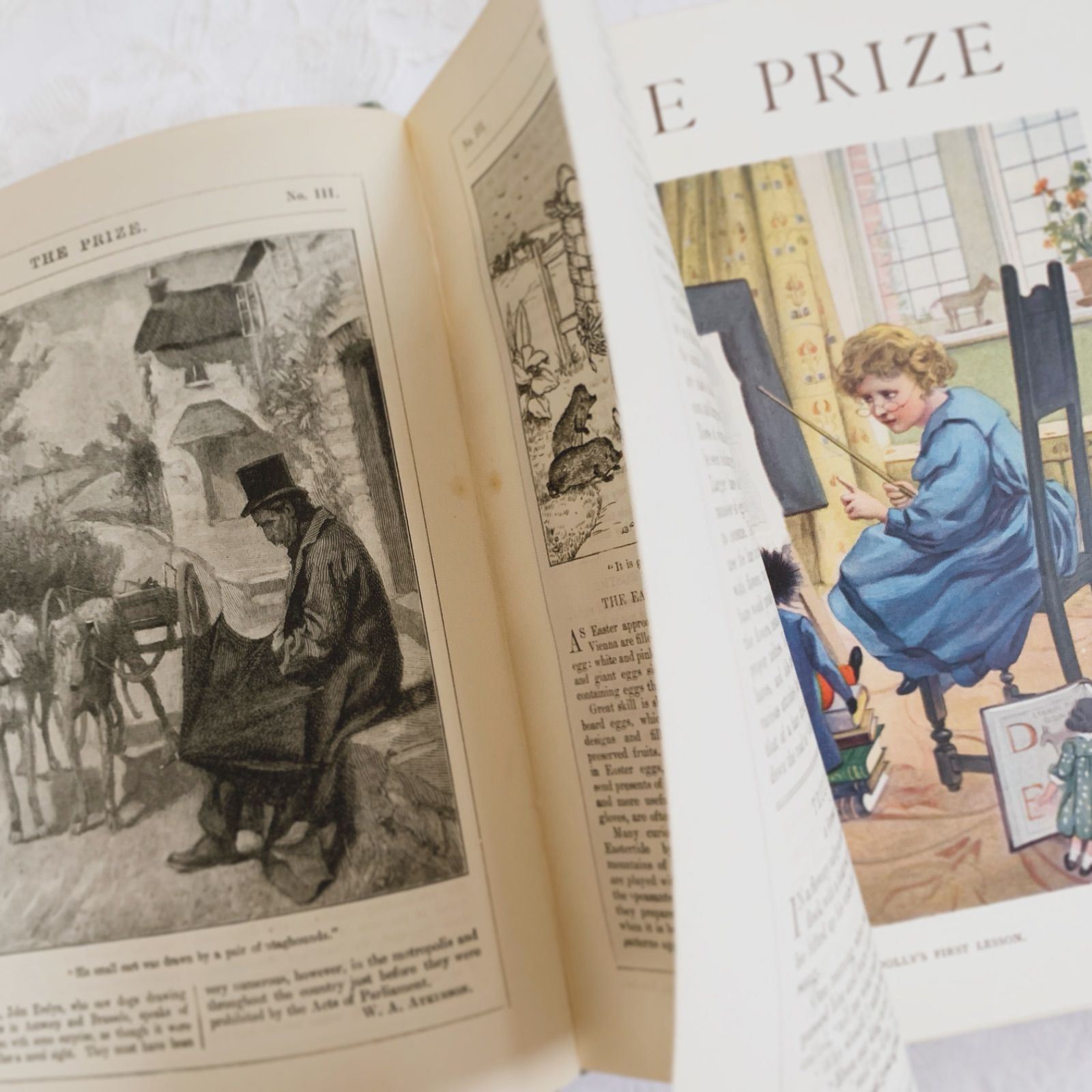 1908年 英国アンティーク児童書-美しいカラー&モノクロ挿絵を眺める