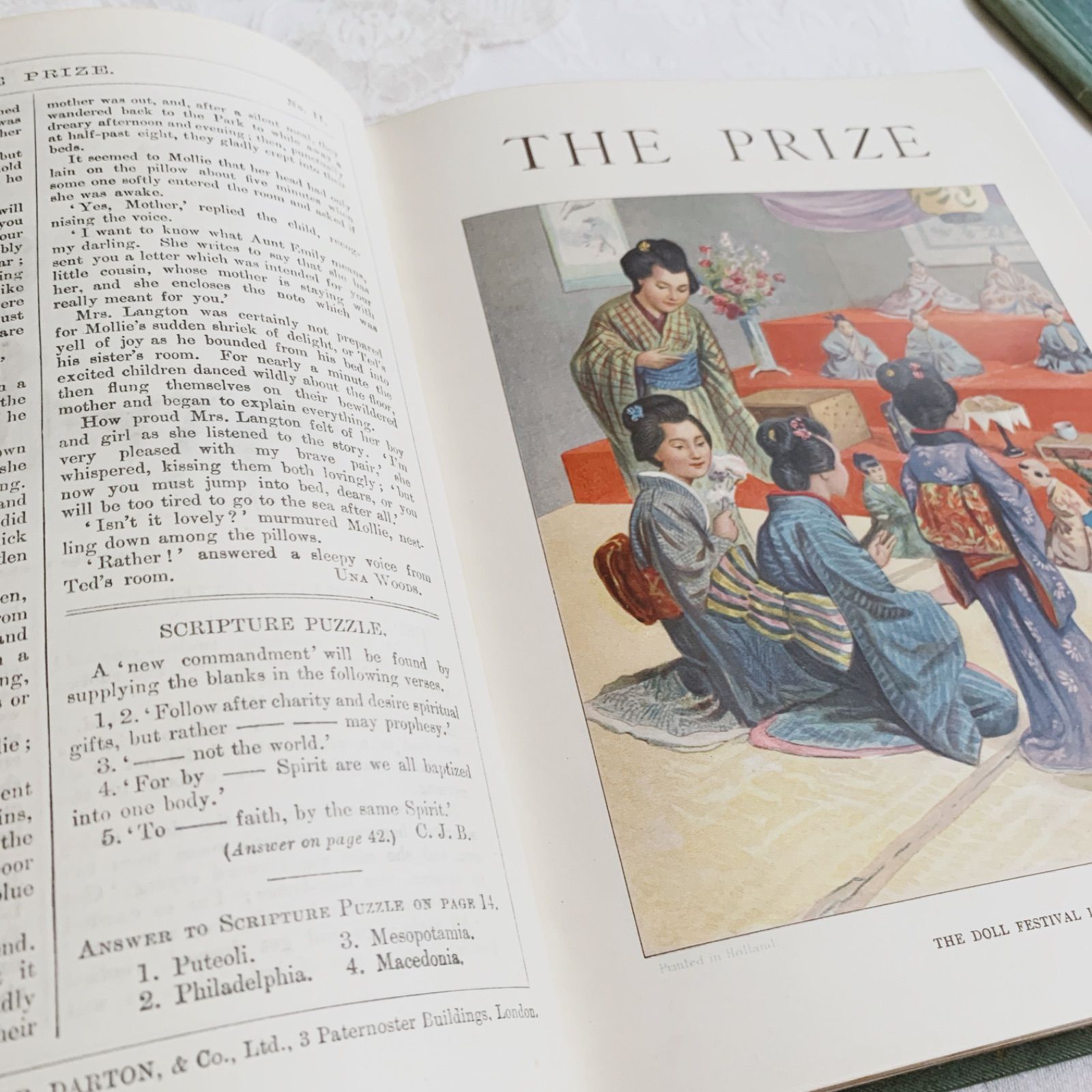 1908年 英国アンティーク児童書-美しいカラー&モノクロ挿絵を眺める