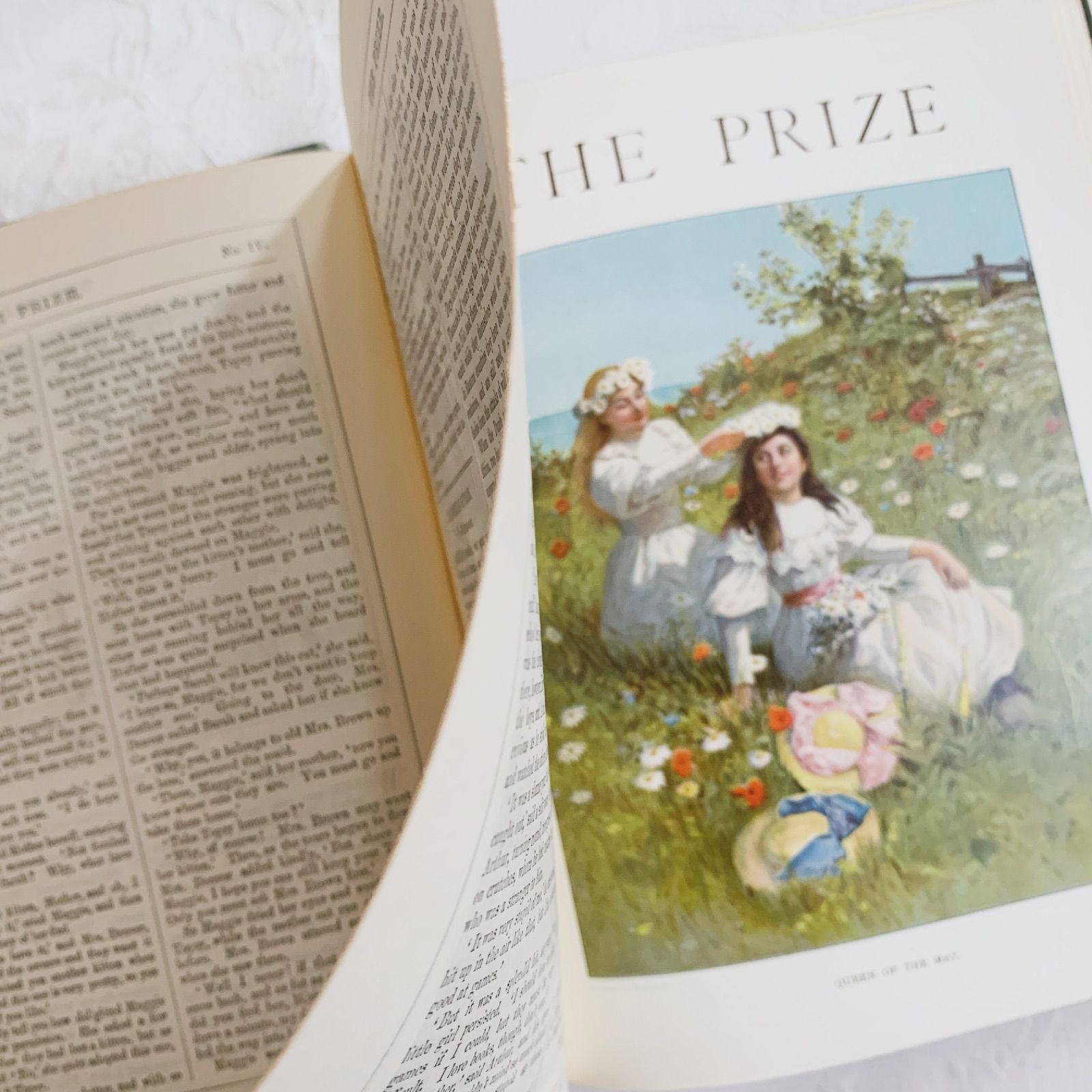 No442希少 アンティーク古書 洋書 絵本 児童書 ビクトリア 田園 牧歌 古本】中国の昔話 こいぬを つれた かりうど （こどものとも年中向き