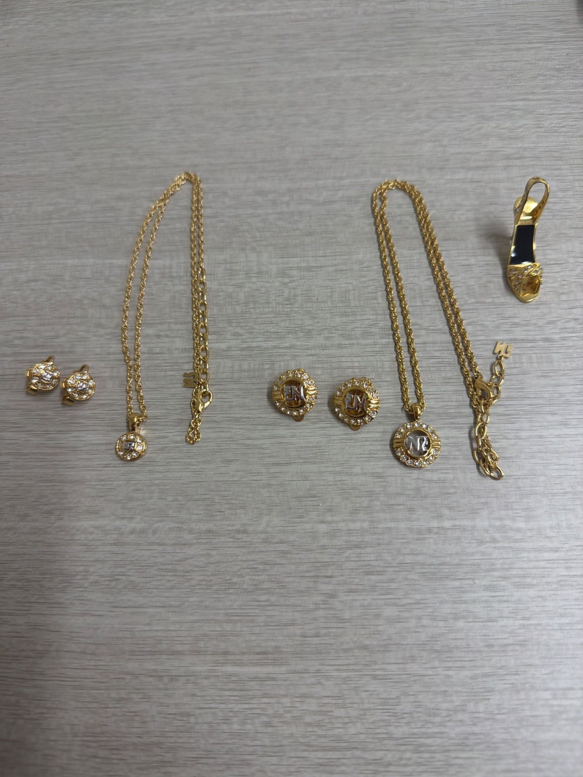 ニナリッチ NINA RICCI まとめ売り イヤリング ネックレス ゴールド ニナリッチ NINA RICCI ネックレス イヤリング ピアス等まとめ売り
