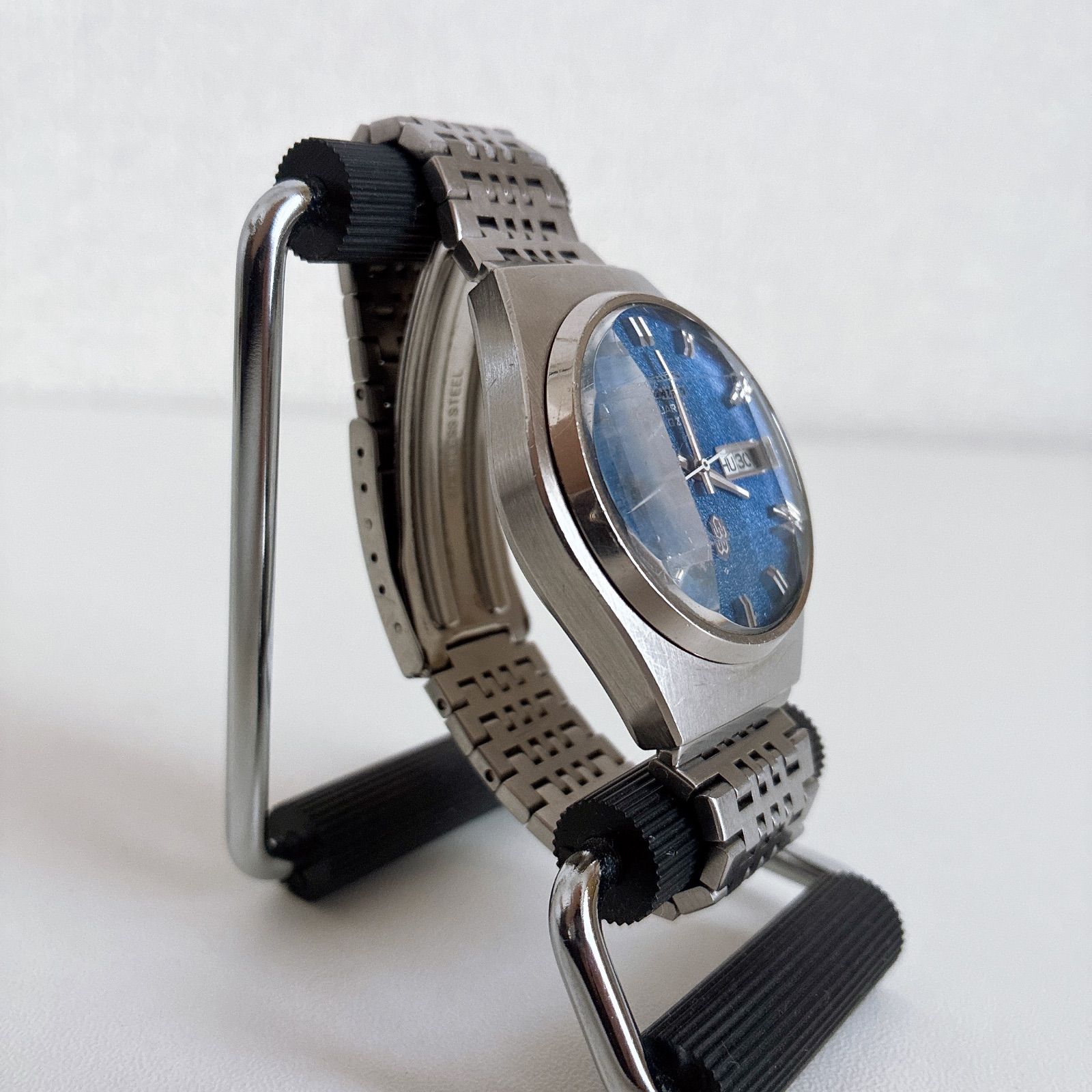 稼動品 激レア✨️】SEIKO QUARTS QZ 0923-8020 デイデイト 青梨地文字