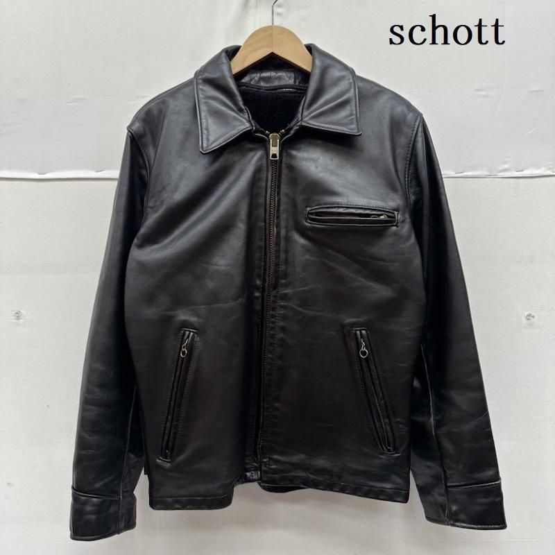ショット USA製 ボア ライナー シングル ライダース レザー ジャケット 
