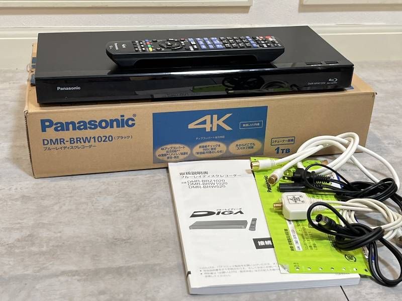 Panasonic DMR-BRW1020 ブルーレイディスクレコーダー 18年製 動作確認