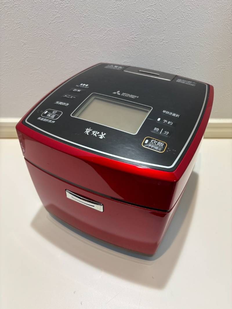 三菱 備長炭炭炊釜 NJ-VX107-R ジャー炊飯器 IH炊飯器 炊飯器 16年製
