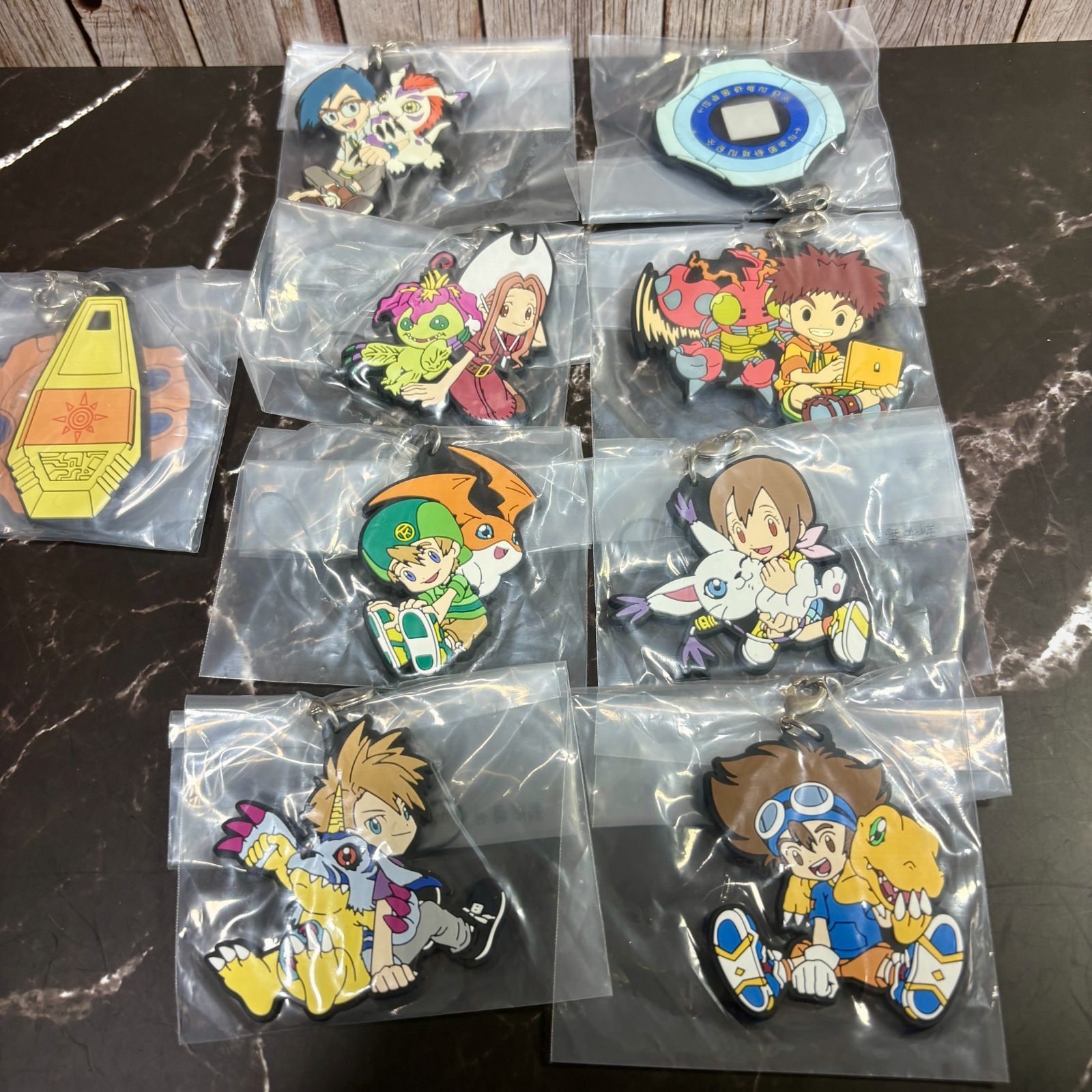 デジモンアドベンチャー ラバーストラップ 全10種 コンプセット デジヴァイス デジモンアドベンチャー 一番くじ ラバーストラップ 全種コンプリート