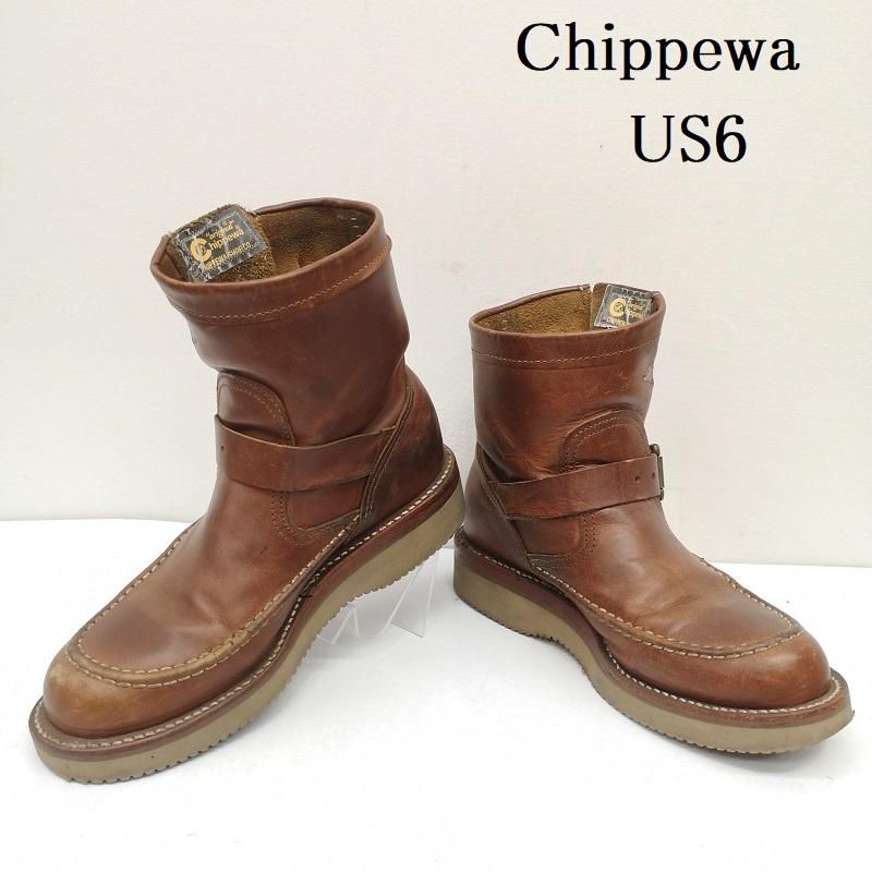 チペワ エンジニアブーツ ショート丈 ベルト レディース US：6 ISItems【USED】【古着】【中古】50158363