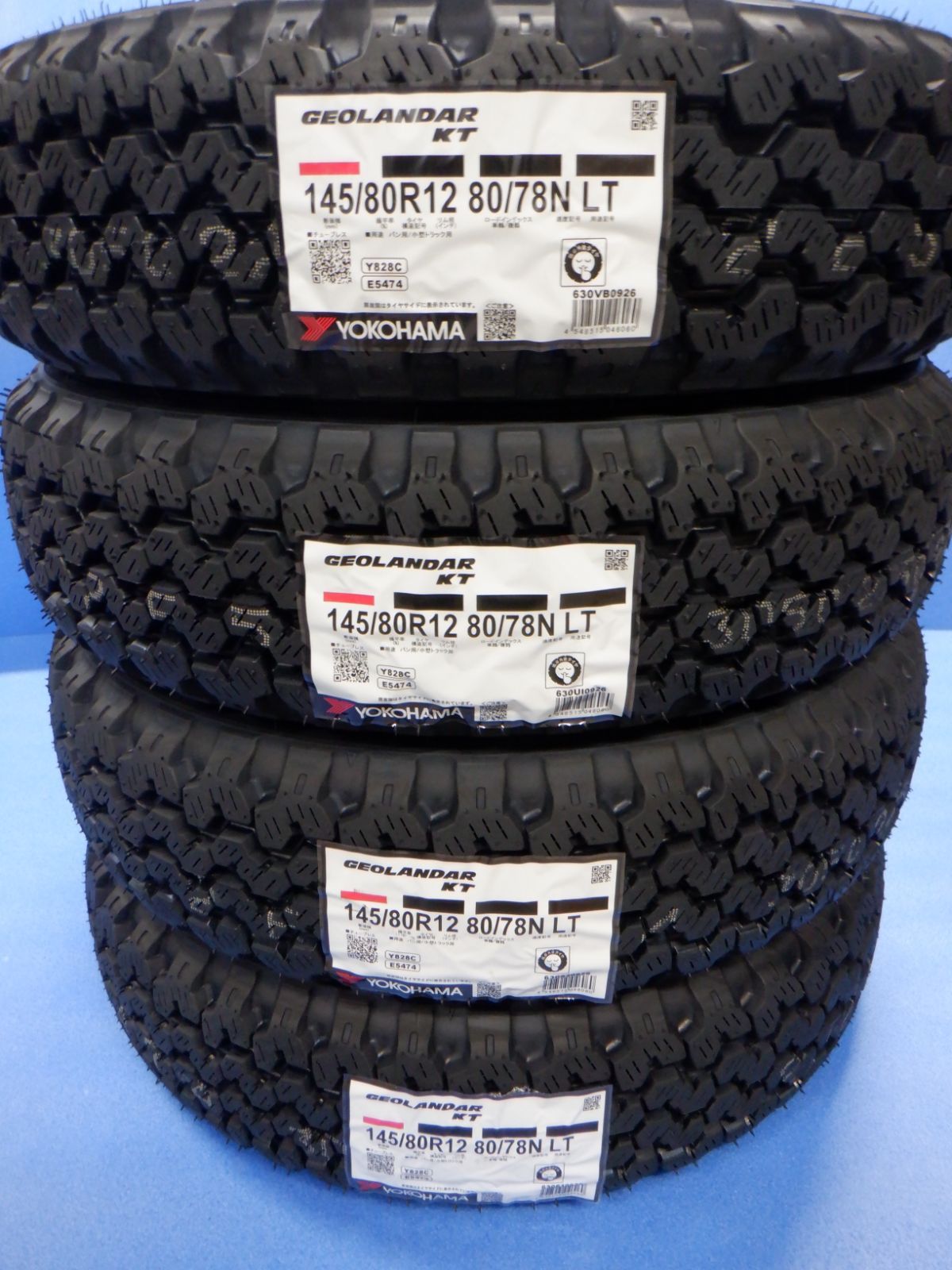 新品　145/80R12　80/78N　LT　ヨコハマ　ジオランダーKT　2026年製　４本　ハイゼット　アトレー　キャリィ　N-VAN　NV100　サンバー　アクティ　ピクシスバンなどに
