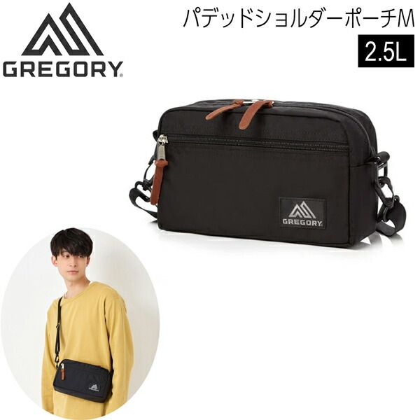 グレゴリー パデッドショルダーポーチM ブラック GREGORY 鞄 バッグ ショルダーバッグ