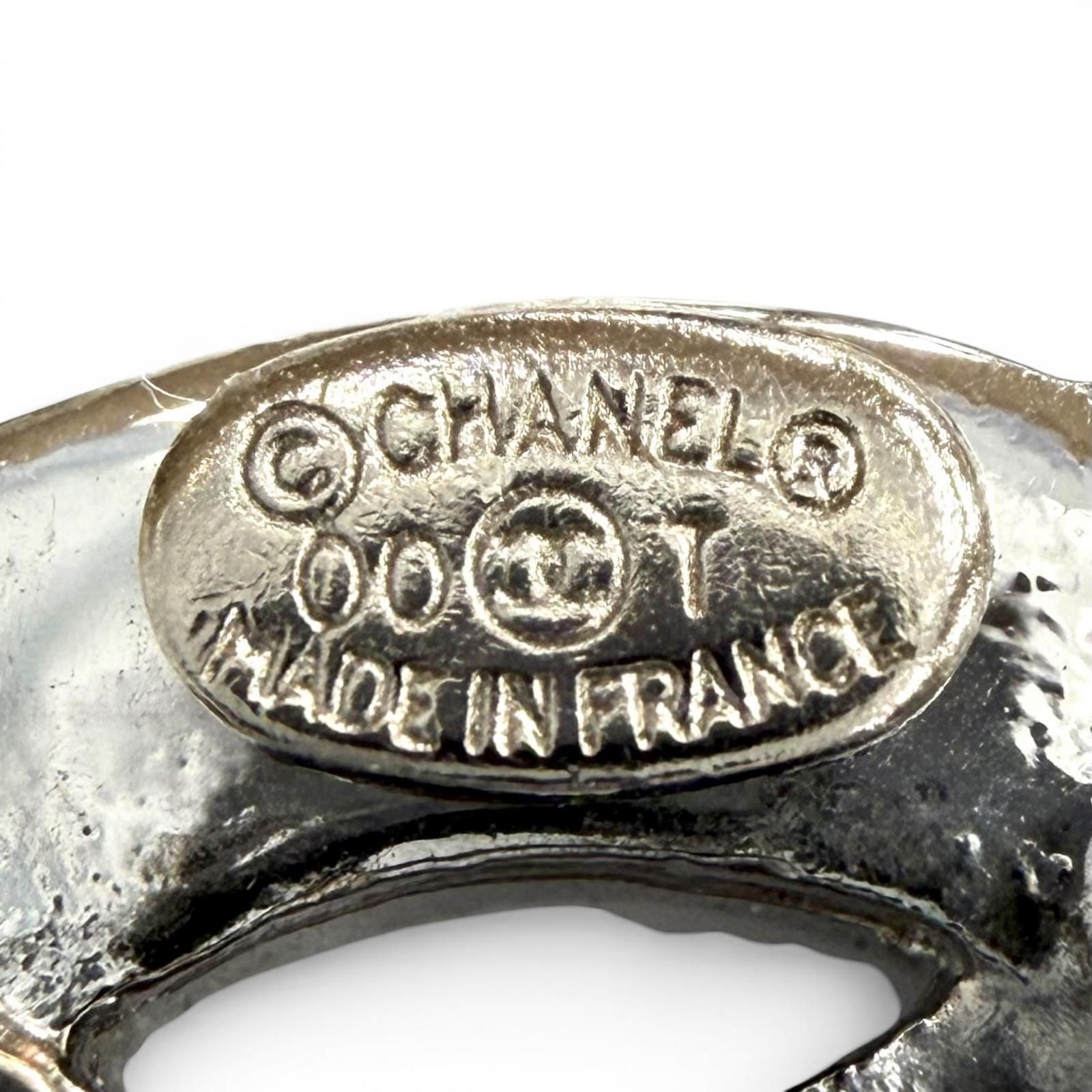 極美品◇CHANEL シャネル ヴィンテージ 00T ラインストーン装飾 ココ