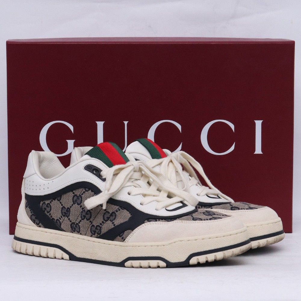 27cm GUCCI オリジナルGGキャンバス リウェブ ローカットスニーカー 