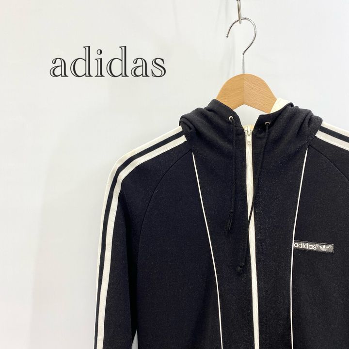 70s adidas 西ドイツ トラックジャケット 70s 西ドイツ製 adidas トラック ジャケット ジャージ 38 M ブラック