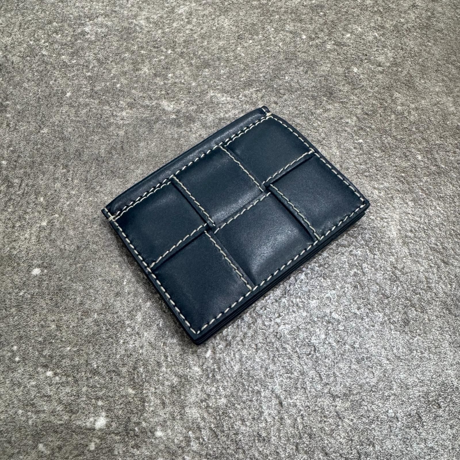 BOTTEG AVENETA イントレチャートカードケース カードケース ボッテガヴェネタ ネイビー F （14585M）