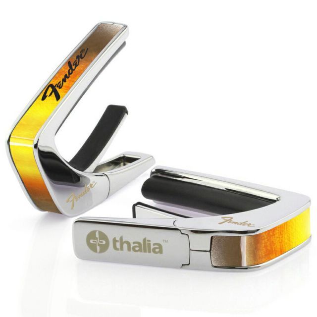 タリア カポ フェンダー ライセンスド・モデル Thalia Capos カポタスト / Fender SUNBURST w/Black Perine Logo Chrome 3種フレットパッド付属