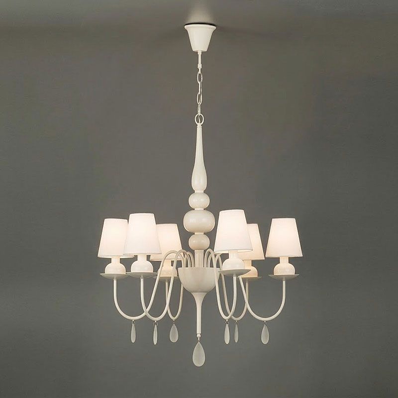◆IDEAL LUX◆ イデアルルクス IDC大塚家具 BLANCHE ブランシェ シャンデリア ペンダントライト/天井照明 ホワイト 9万