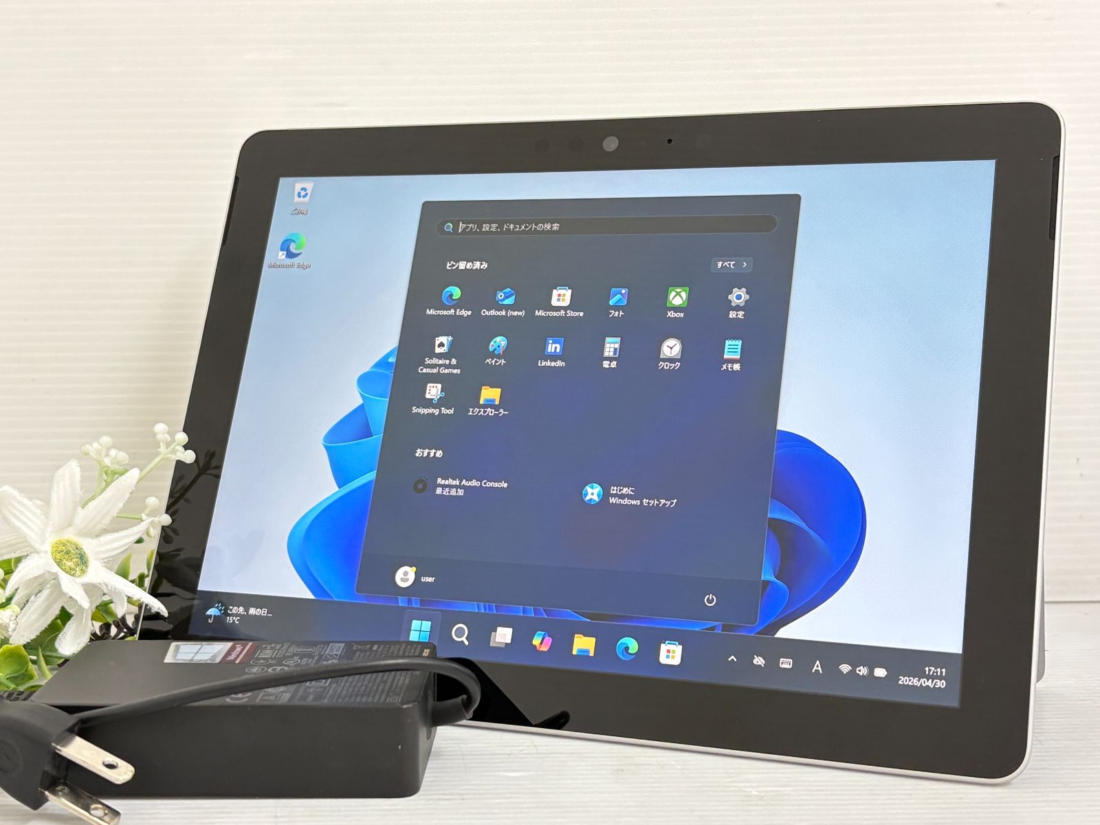 良品 バッテリー良好】MICROSOFT SURFACE GO model:1825『Pentium