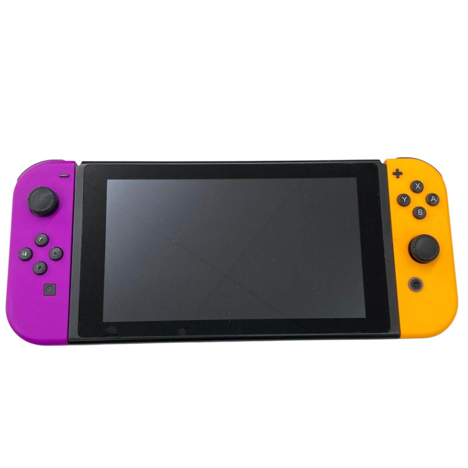 186000 現状品 Nintendo 任天堂 ニンテンドウ Nintendo Switch ジョイコン付き 本体のみ HAC-001  ブラック、パープル、イエロー [1000027750017] 186000 動作確認済み Nintendo 任天堂 ニンテンドウ Nintendo Switch