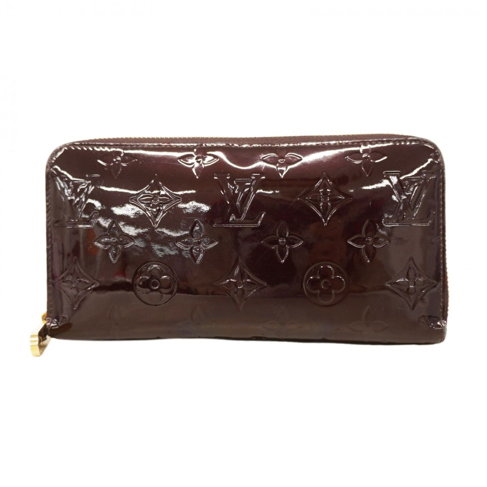 ルイヴィトン M93522 長財布 アマラント  LOUIS VUITTON ジッピーウォレット モノグラムヴェルニ ルイヴィトンジッピーウォレット 14125 アマラント レディース