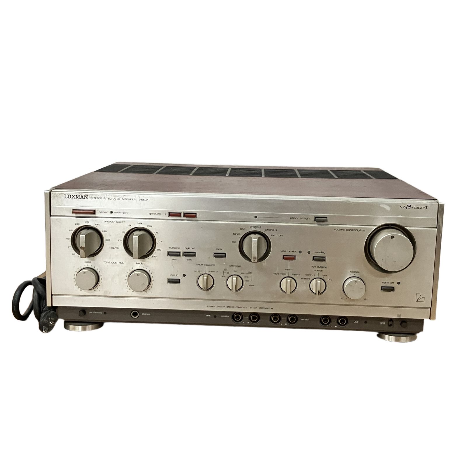 ラックスマン LUXMAN ラックスマン L-550X プリメインアンプ ウッドキャビネット付