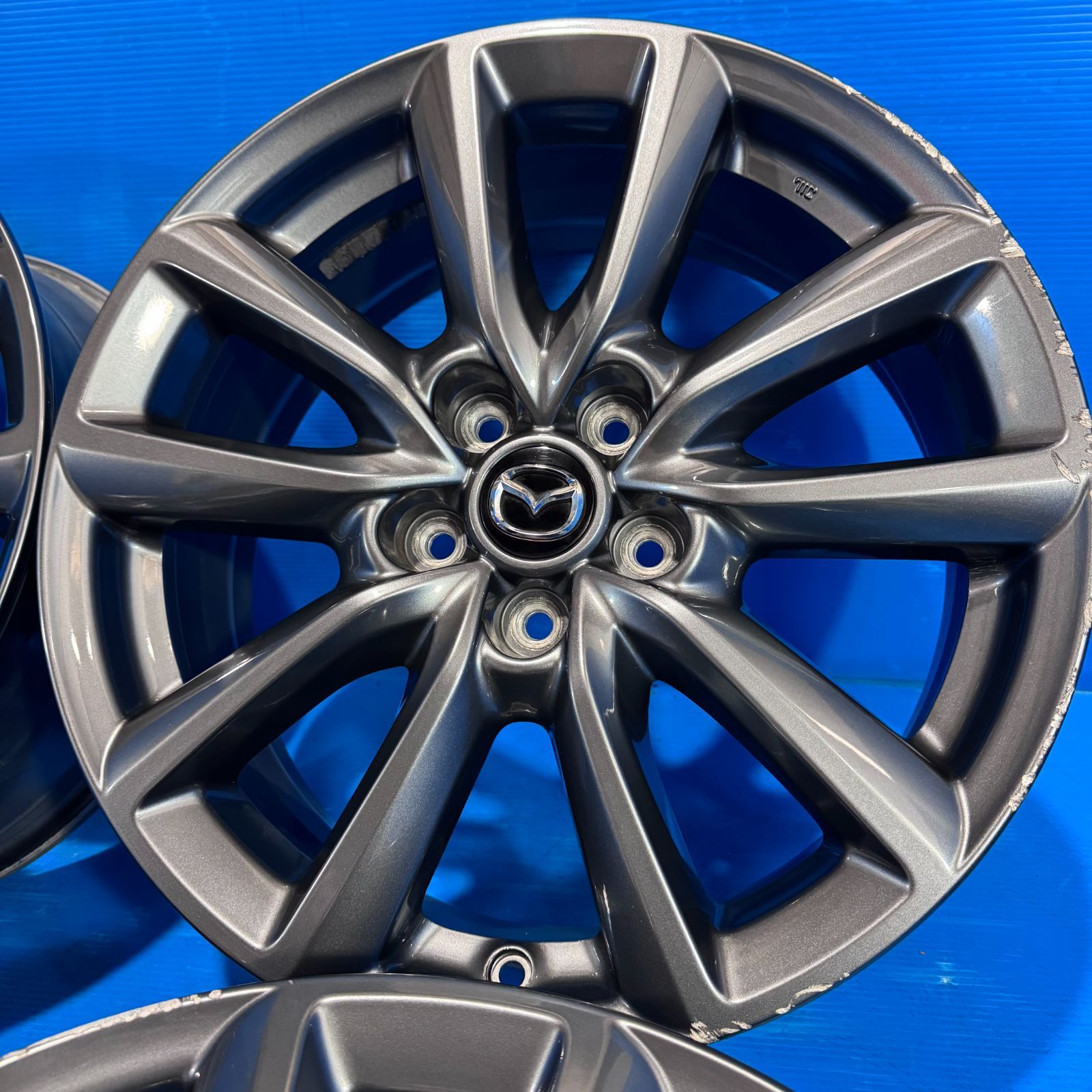 マツダ MAZDA3 純正 18インチ 7J+45 5H114.3 4本 グレー CX-3 CX-30