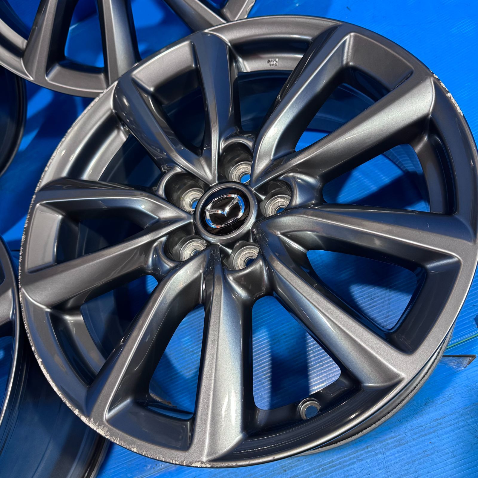 マツダ MAZDA3 純正 18インチ 7J+45 5H114.3 4本 グレー CX-3 CX-30