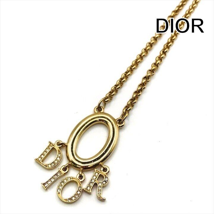 超美品 Christian Dior ディオール ロゴ ネックレス アクセサリー 超美品 Christian Dior ディオール ロゴ ネックレス アクセサリー