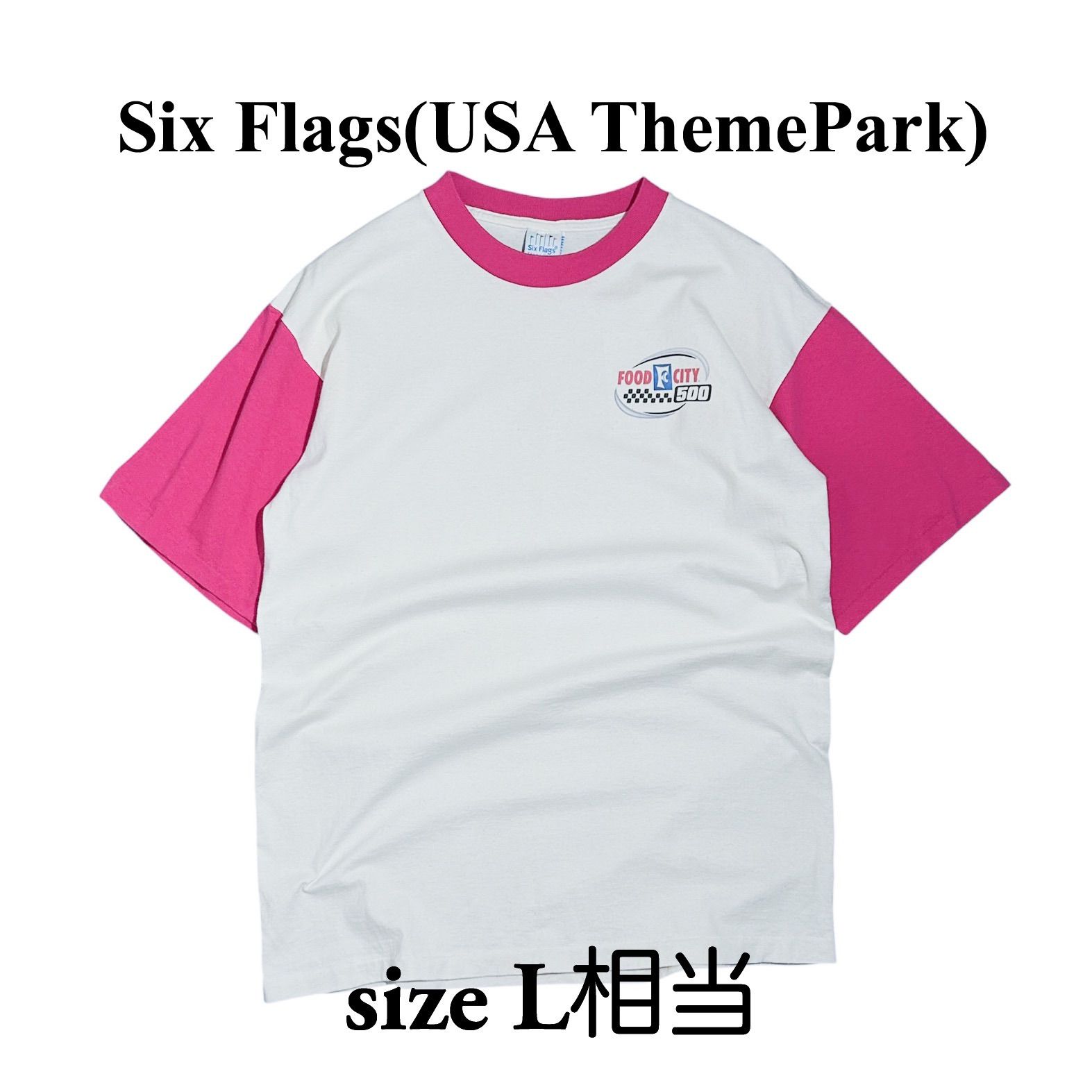 1990s Six Flags シックスフラッグス USA 遊園地 ヴィンテージ Tシャツ 
