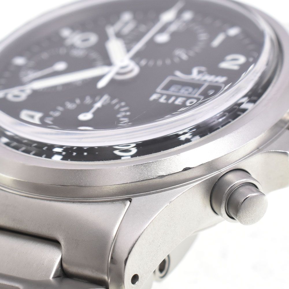 ジン Sinn 356.FLIEGER フリーガー クロノグラフ デイデイト ブラック