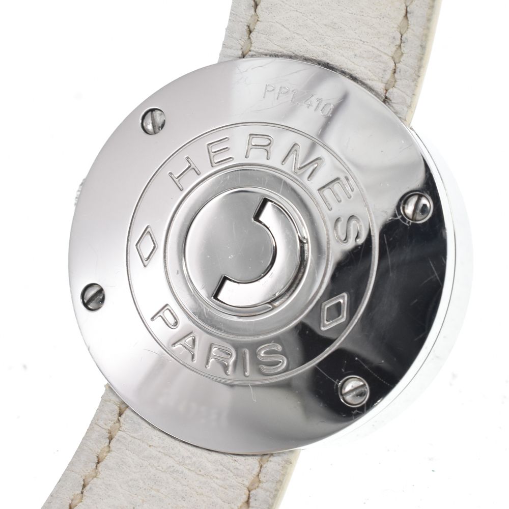 エルメス HERMES PP1.410 パスパス ホワイトシェル クォーツ