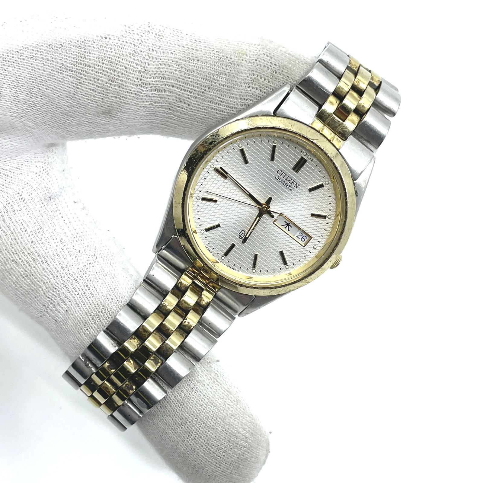動作未確認 シチズン CITIZEN メンズ 腕時計 デイデイト 6100-S96397