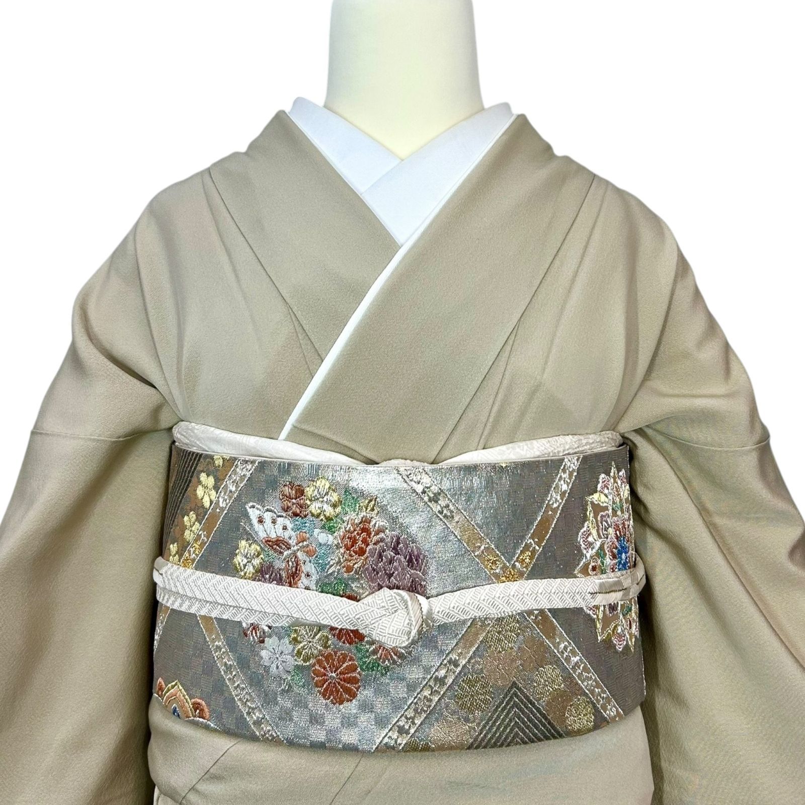 N【正絹・一つ紋 色留袖＋袋帯セット】 色留袖フルセット 袋帯 正絹 - メルカリ