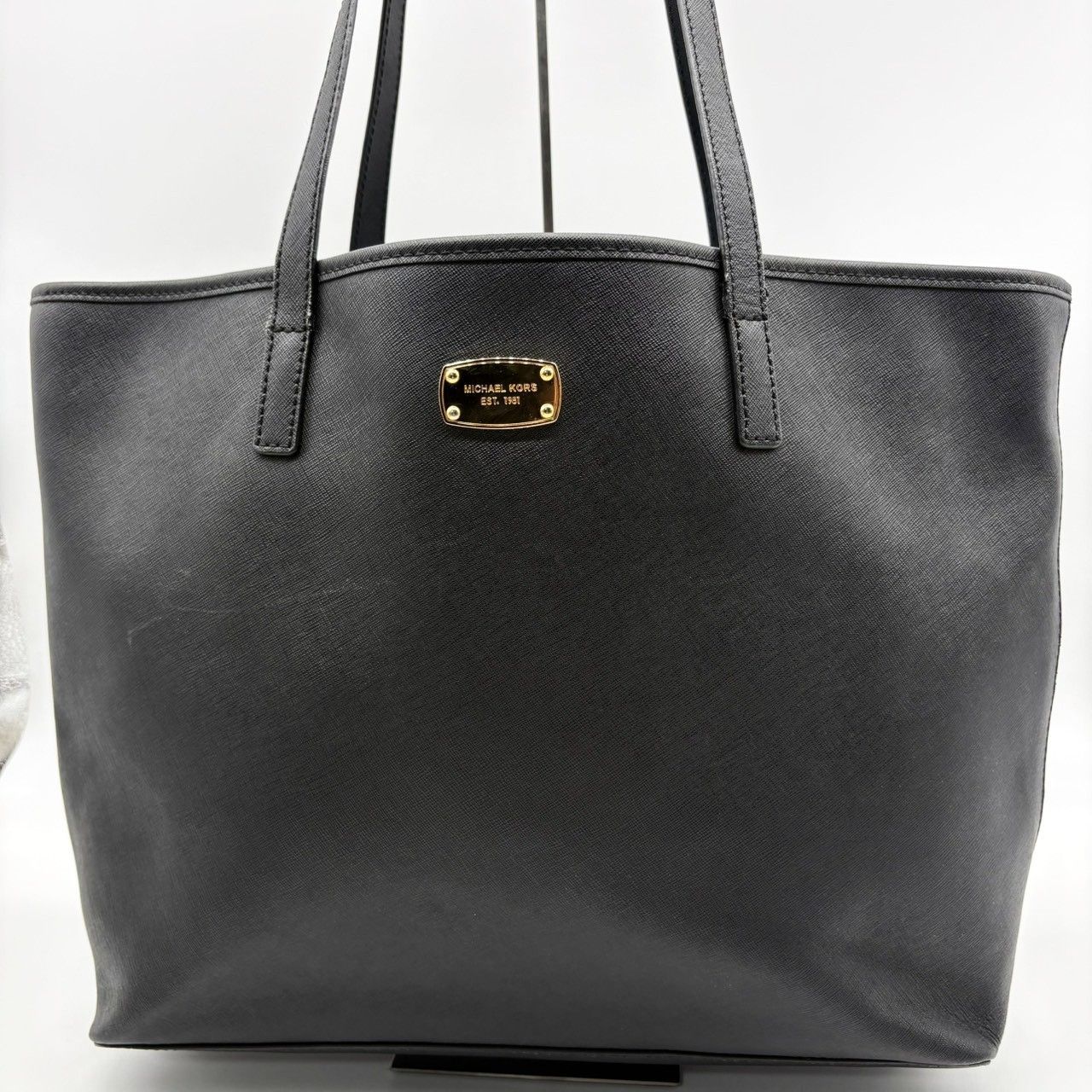 マイケルコース Michael Kors トートバッグ ブラック PVC レザー 大 