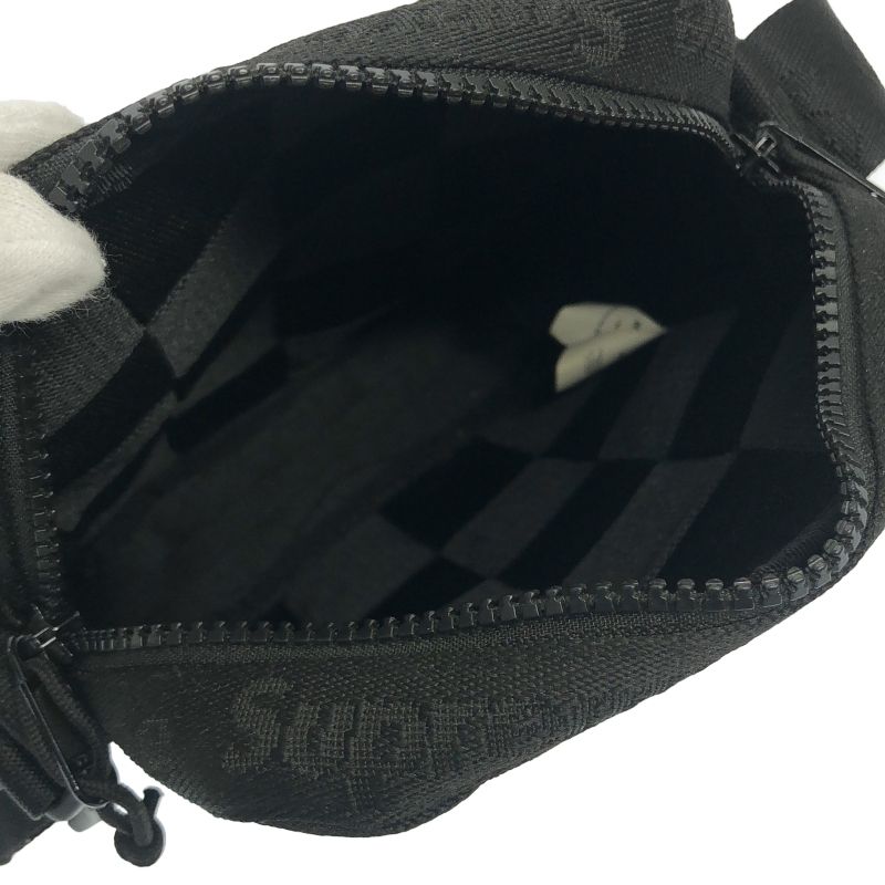中古】Supreme Woven Shoulder Bag BLACK ショルダーバッグ ブラック