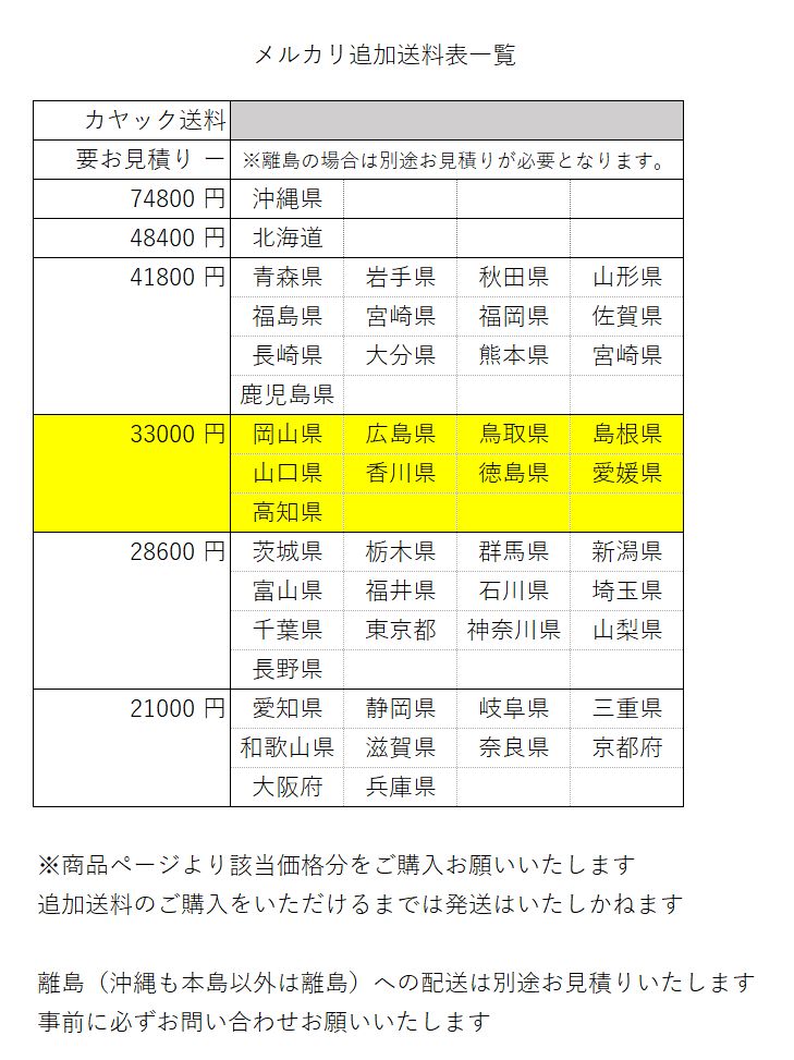 カヤック送料　￥33000　専用ページ