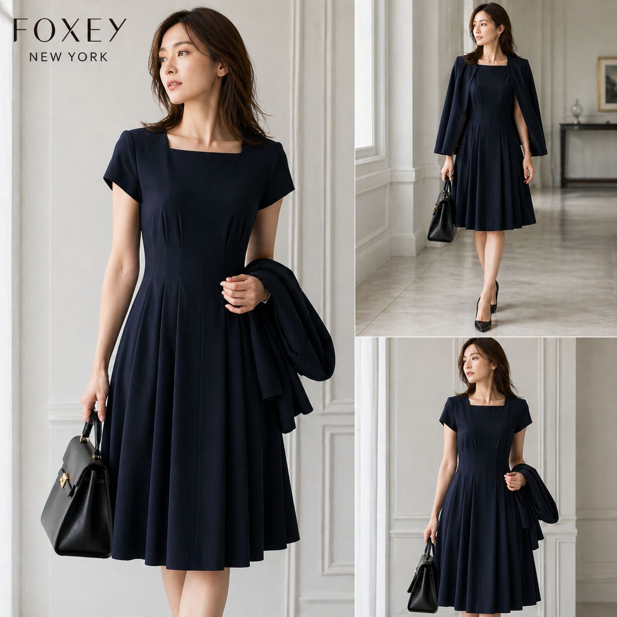Foxey NY フォクシー ワンピース コレクション 40 美品 【公式通販】