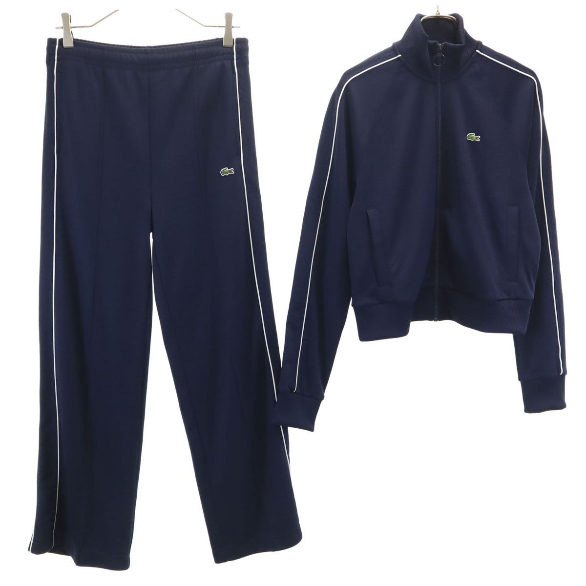 美品 LACOSTE ラコステ トラックジャケット 上下 セットアップ 36 