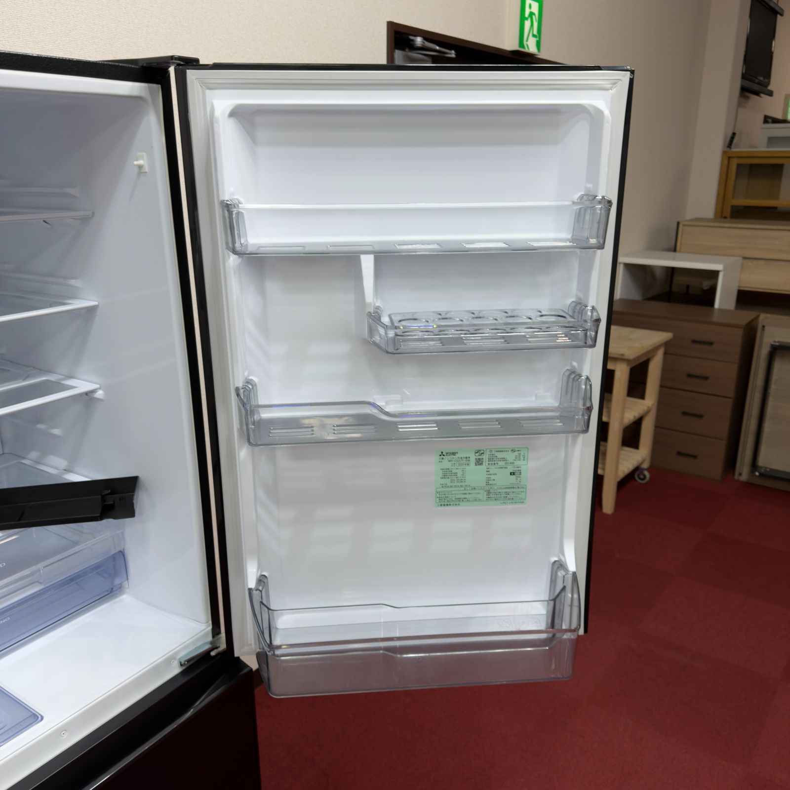 東京23区送料無料 超美品三菱3ドア冷蔵庫2020年製 365L製氷機付き 洗浄