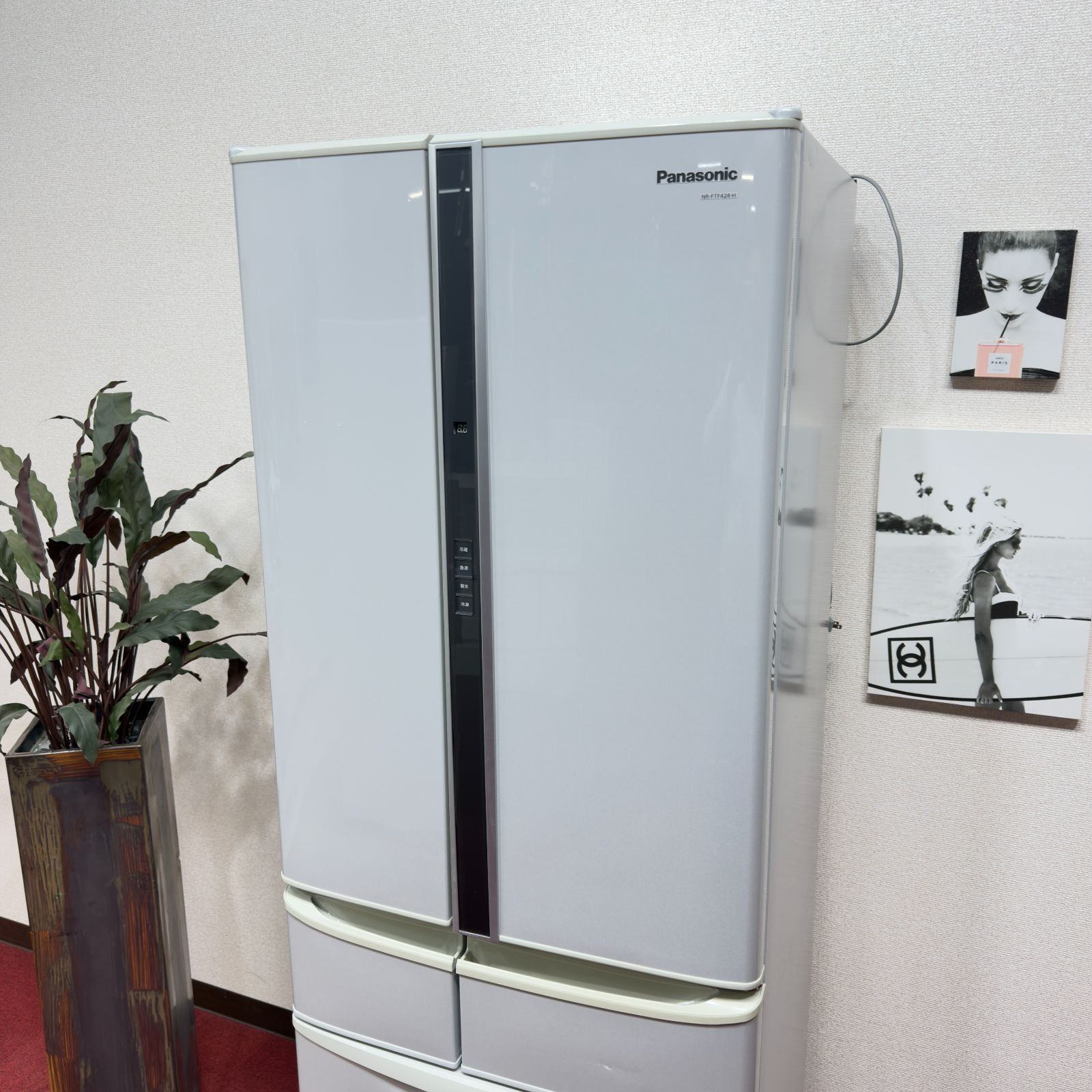 東京23区送料無料 美品2011年製パナソニック6ドア冷蔵庫 415L製氷機 