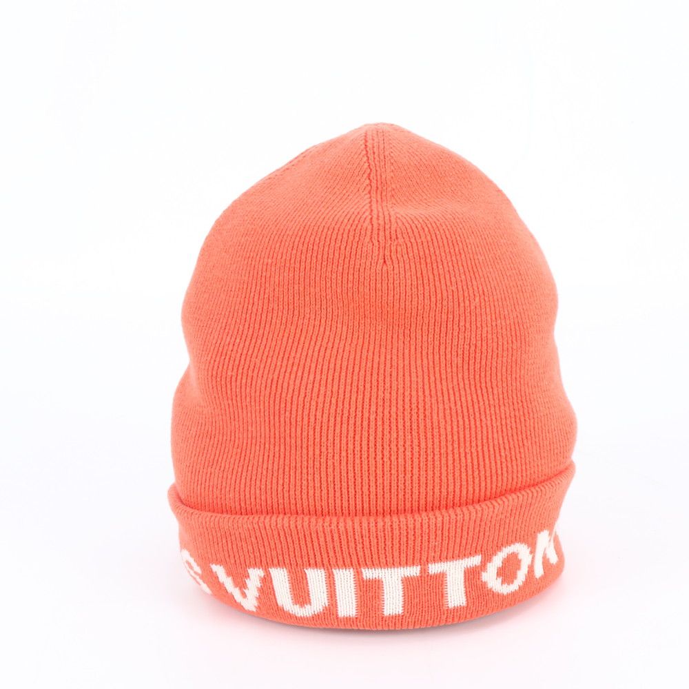 美品】LOUIS VUITTON ニット帽 ニットキャップ 赤 ウール 【公式通販】