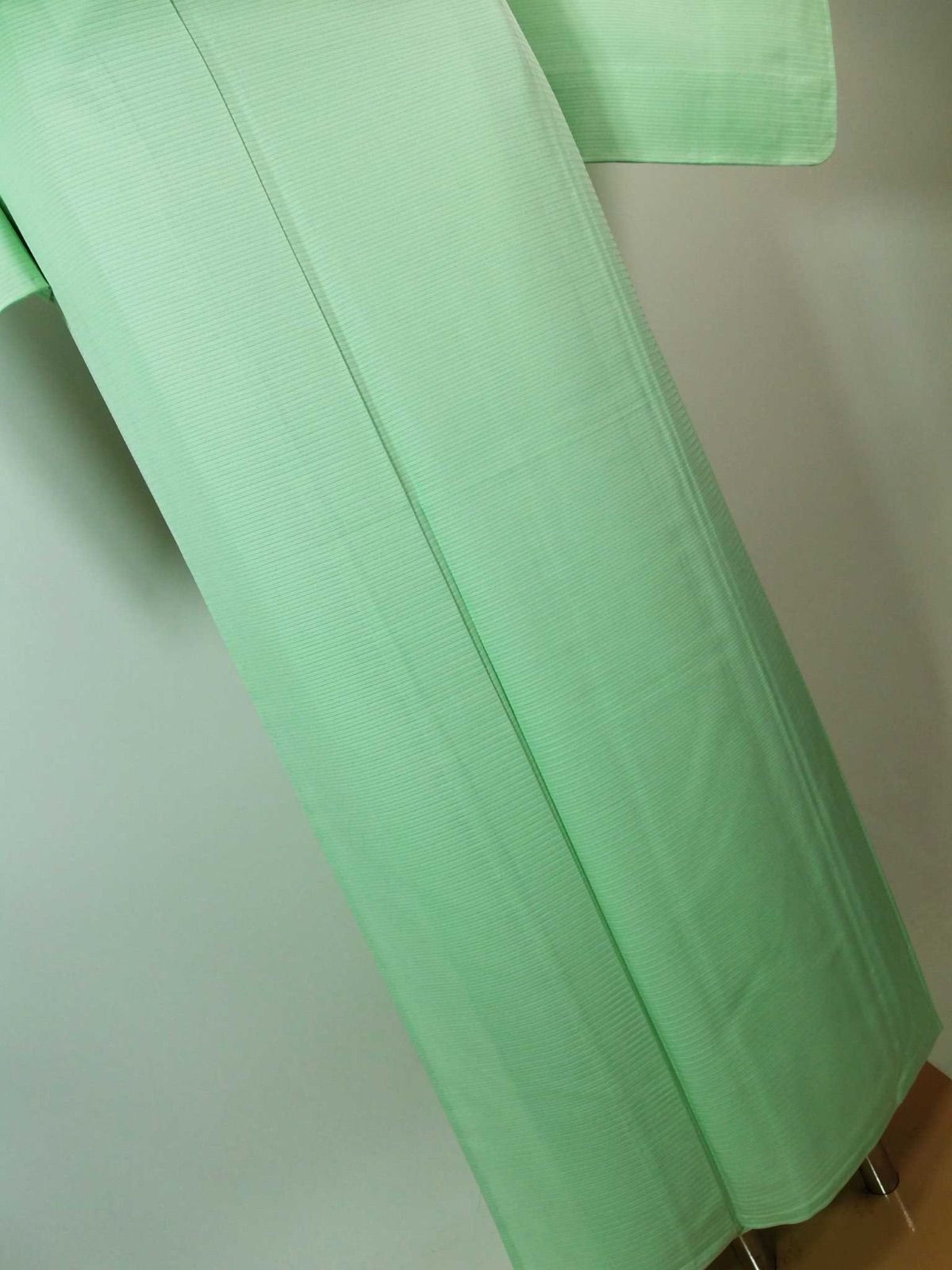 「縁」148ｃｍ～154ｃｍ 夏物 駒絽 松葉 小紋 正絹 Ｂ２３８ 縁」148cm～154cm 夏物 駒絽 松葉 小紋 正絹 B238の通販 by 縁